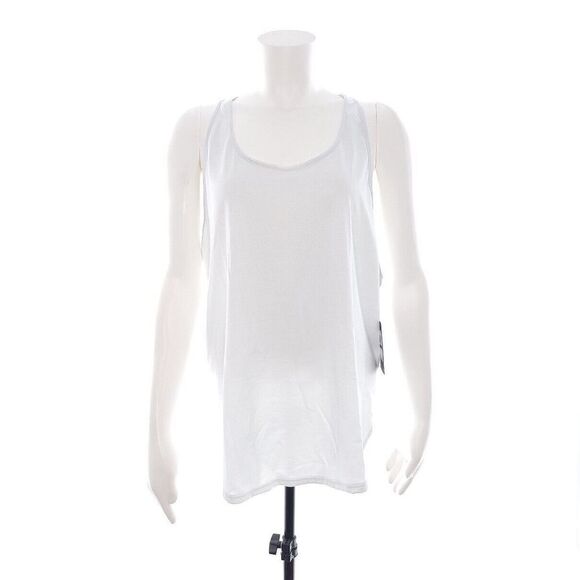Under Armour Loose Fit Womens Solid White Twist Back Tank Top Size XXL - Picture 1 of 11